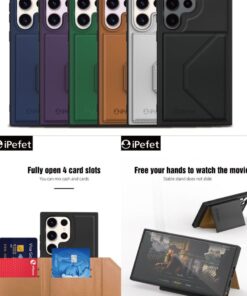Alternative view of Luxury Premium PU Leather Magnetic card Slot Case Cover For Samsung Galaxy S23 Ultra