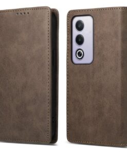 Alternative view of Primeum Quality Fornwenw Leather Flip Cover for OPPO A3/A3x with Kickstand feature, Magnetic Suction