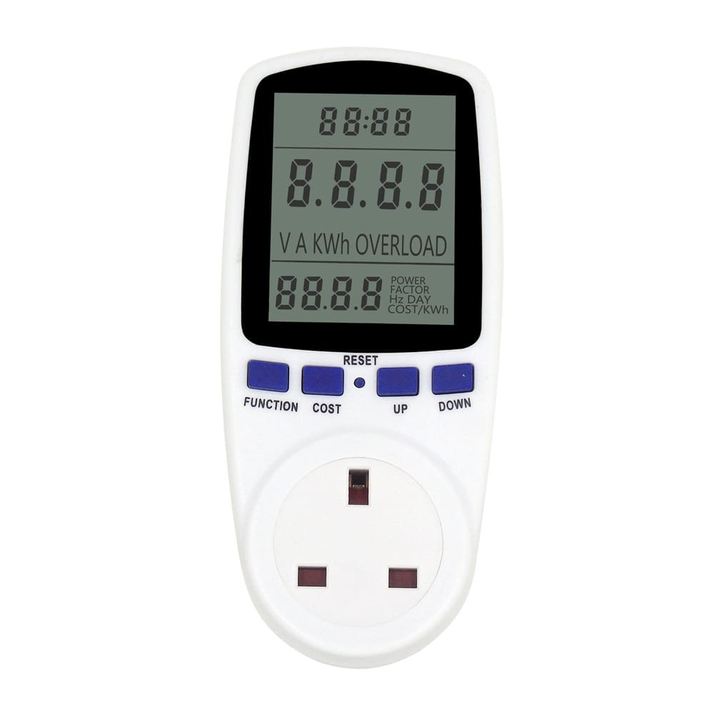 Digital Electricity Meter Power Meter Meter, Electrical Outlet Analyzer, Electricity Usage Monitor, Power Meter with Plug Socket to Measure Voltage Power Ammeter Current - Image 7