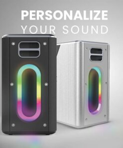 Amaya BD34 wireless Bluetooth speaker 12000mAh IPX5 waterproof outdoor Karaoke with 2 wireless microphone