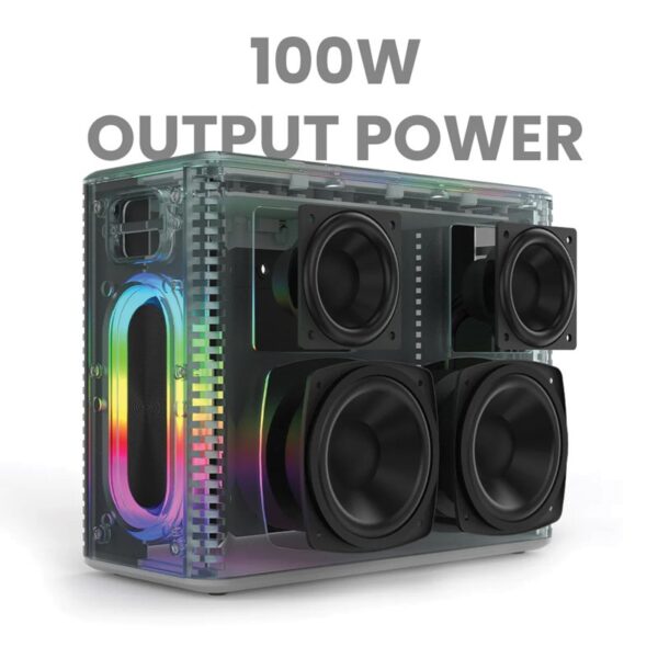 Amaya BD34 wireless Bluetooth speaker 12000mAh IPX5 waterproof outdoor Karaoke with 2 wireless microphone - Image 21