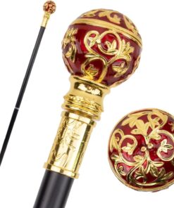 Golden Vintage Party Fashionable Walking Cane Halloween Crosier Ball