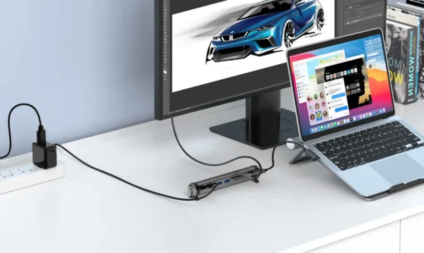WiWU Laptop Stand Hub 8 in 1 USB-C Docking Station - Image 18