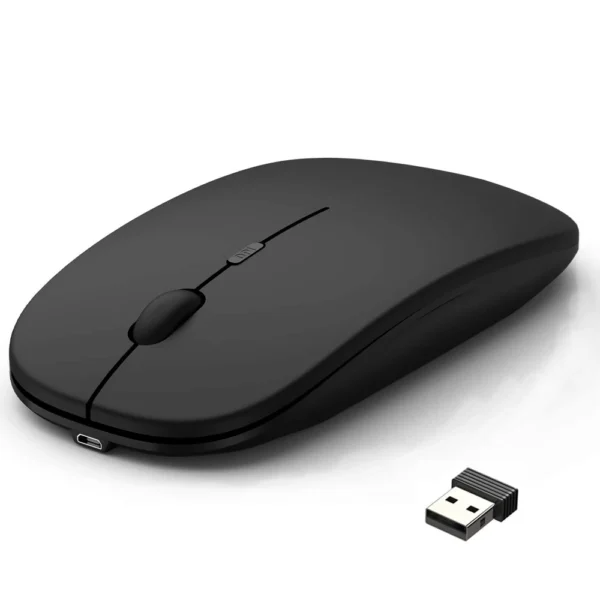 Luxury Premium Wireless Bluetooth Rechargeable Slim Mini Noiseless Cordless Mouse - Image 24