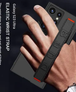 Alternative view of Luxury Holder Stretch Wristband Shockproof Protection Hard Back Cover For Samsung Galaxy S23 Series