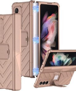 Samsung Galaxy Z Fold 1 Case with Stand Adjustable Stand, Magnetic Hinge Cover, Upgrade Drop Shock Resistant Folding Case