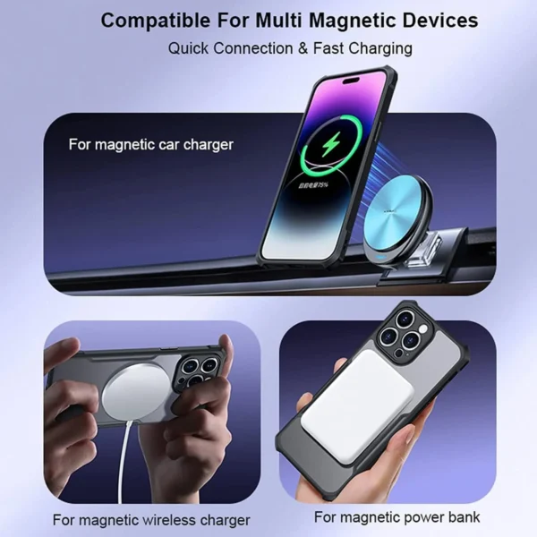 Xunnd Military Airbag Shockproof Magsafe Back Case Cover For iPhone Series - Image 19