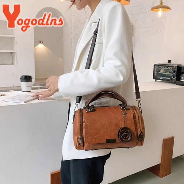 Luxury Premium Yogodlns New flower Pendant Women’s fashion Handbag - Image 4