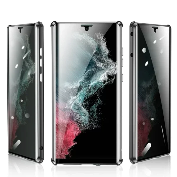 Luxury Premium 360° Full Surround Metal alloy Magnetic Case Cover For Samsung Galaxy S24 Ultra - Image 13