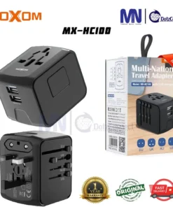 MOXOM 4 in1 with USB Charger Universal Adaptor Multi-Nation Travel Adapter