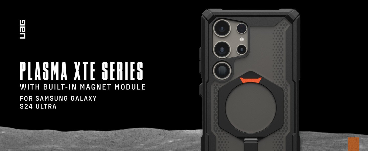 URBAN ARMOR GEAR Plasma XTE Kickstand Wireless Charging Case Cover for Samsung Galaxy S24 Ultra - Image 3