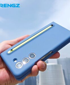 Alternative view of Luxury Premium Silicone Slim Pen Slot Ultra Thin PC Protective Case Cover For Samsung Galaxy Z Fold 5 5G/ Fold 6 5G