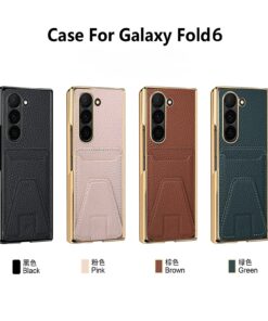 Luxury Premium Lychee Pattern Card Slot Leather Case Cover For Samsung Galaxy Z Fold 5/Z Fold 6