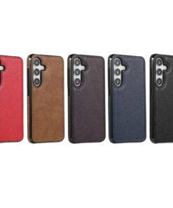 Luxury Premium PU Line Leather Stitching Case Cover For Samsung Galaxy A35/A55