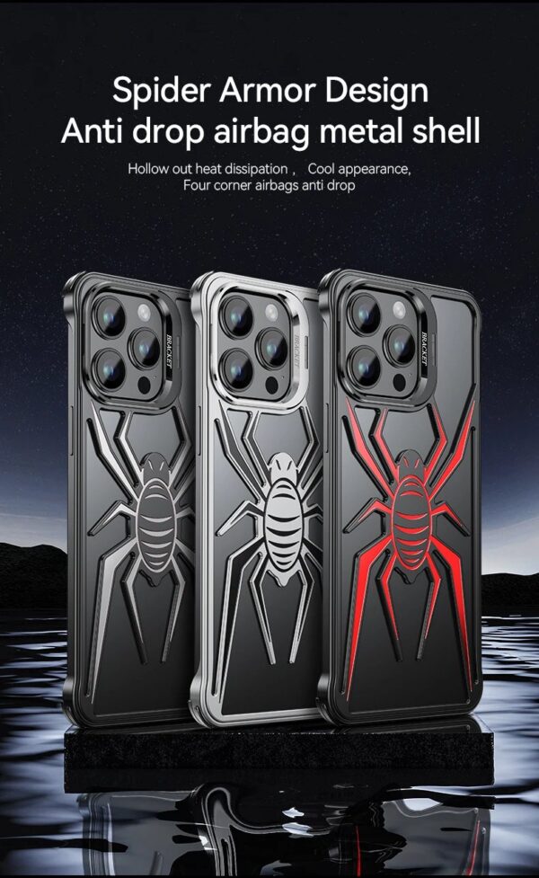Luxury Premium Heat Spider Frameless Aluminum Alloy Metal Bumper Case Cover For iPhone Series - Image 14