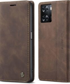 Alternative view of Oppo A57/Oppo A77/A77s CASEME Magnetic Retro Leather Flip Cover