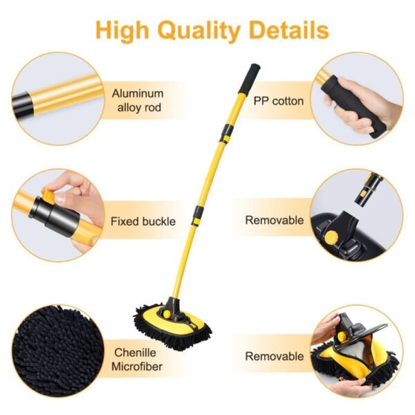 Car Mop Chenille Auto Telescoping Cleaning Brush - Image 15