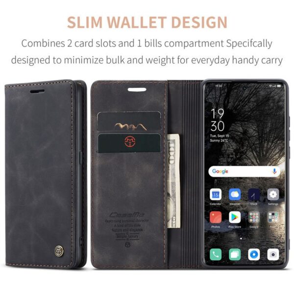 Oppo A58/A78/A98 Series CaseMe Leather Flip Cover with Wallet Slots - Image 5