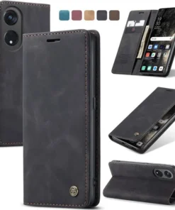 Alternative view of CASEME Premium Quality Leather Flip Cover for Oppo Reno Series