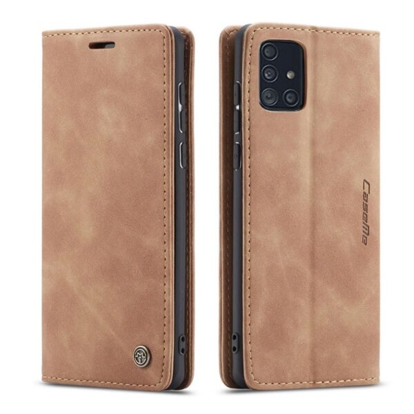 Luxury Premium Caseme Leather Wallet Case Cover and 3D GlassProtector For Samsung Galaxy A51/A71 - Image 15