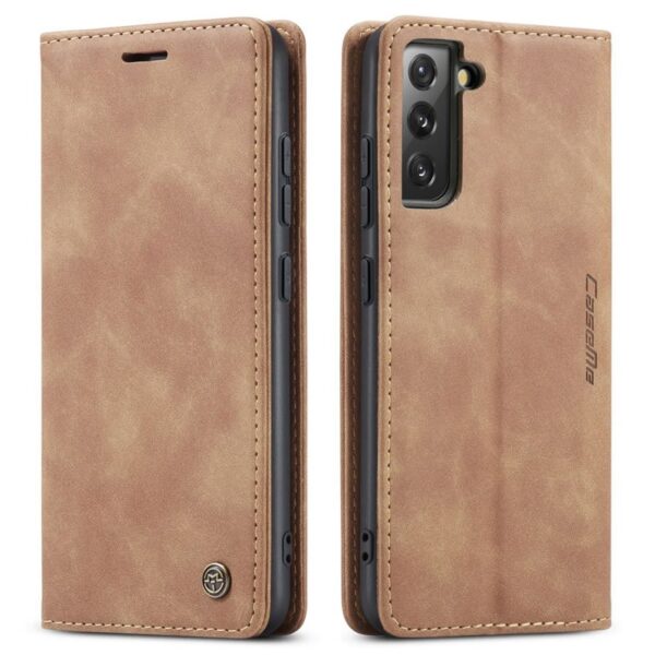 Luxury Premium Soft Slim Folio Flip PU Leather Wallet Case Cover For Samsung Galaxy S22 Series - Image 21
