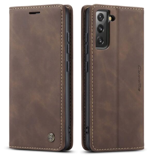 Luxury Premium Soft Slim Folio Flip PU Leather Wallet Case Cover For Samsung Galaxy S22 Series - Image 14