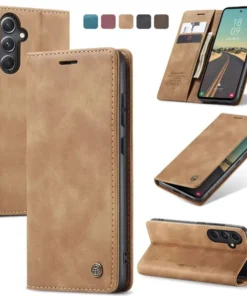 Alternative view of Samsung Galaxy S23 Series CaseMe Leather Flip Cover with Wallet Slots