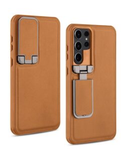 Alternative view of Piblue 360 Premium Leather Flip Case with Camera Protection for Samsung S23/S24/S25 Ultra Series