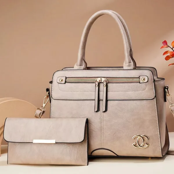 2 in 1 PU Leather Fashion High Quality Women's Handbag - Image 5