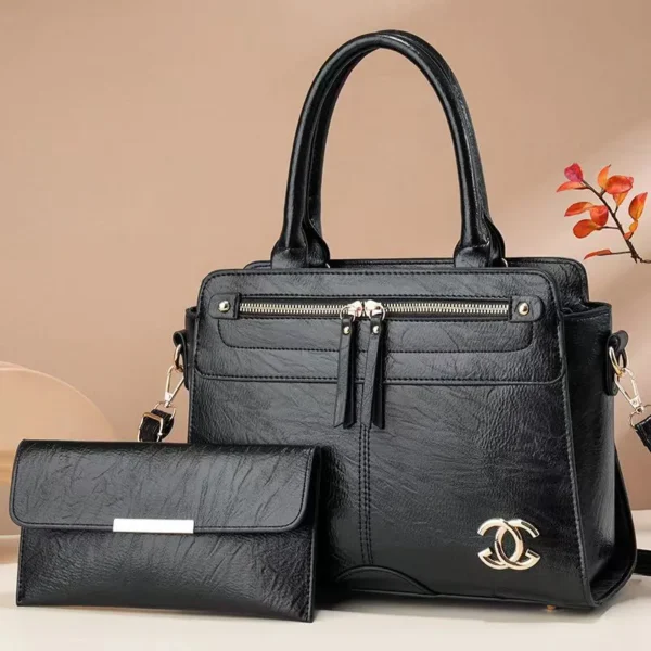 2 in 1 PU Leather Fashion High Quality Women's Handbag - Image 6