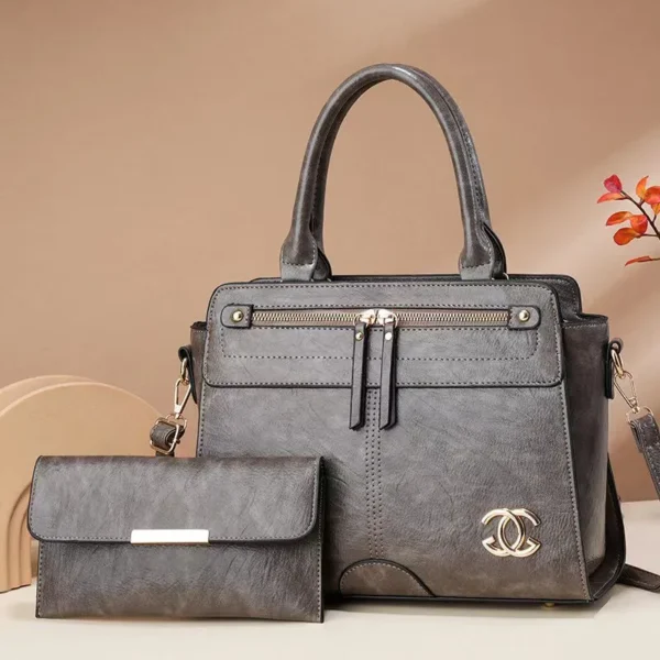 2 in 1 PU Leather Fashion High Quality Women's Handbag - Image 7