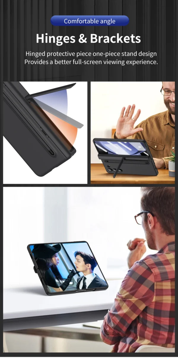Samsung Galaxy Z Fold Series Shockproof Full Screen Protector All-inclusive Hinge Shell Armor Case - Image 12