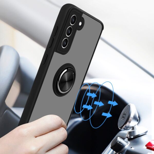 Samsung Galaxy A25/A35/A55 Shockproof Frosted Matte Case With Ring Holder - Image 17