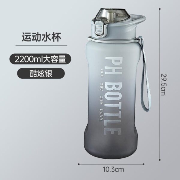 Portable Sports Fitness Space Cup PH Gradient Colour Water Bottle - Image 20