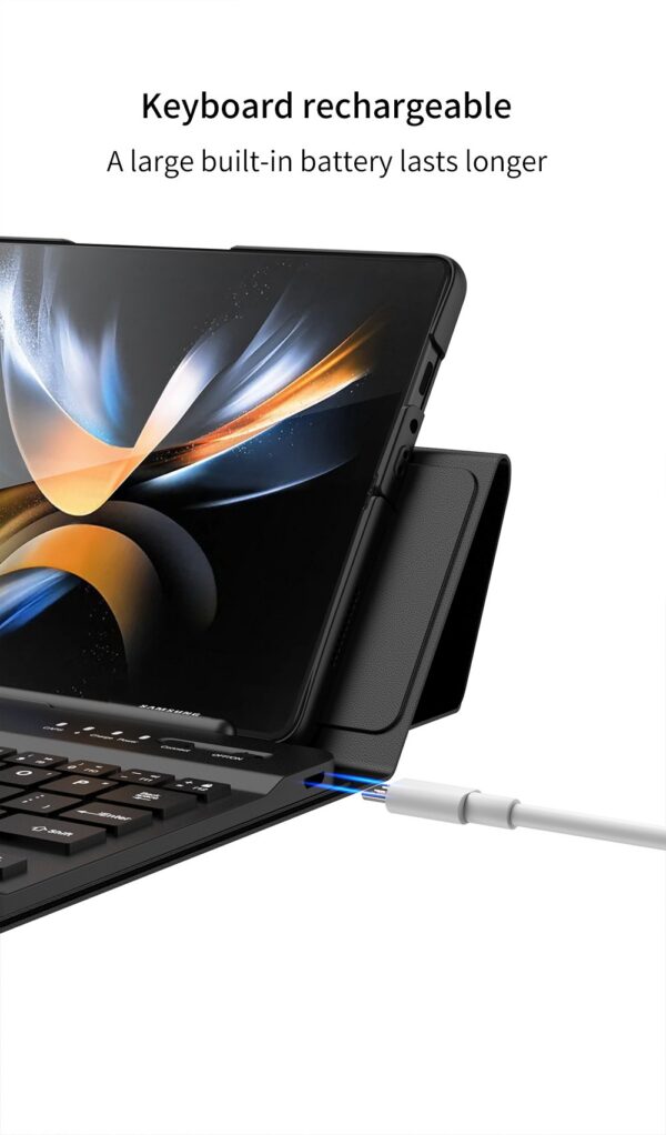 GKK Bluetooth Wireless Keyboard for Samsung Galaxy Z Fold Series with Pen Slot - Image 8