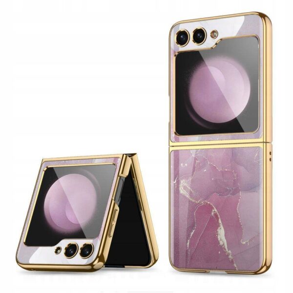 Luxury Premium Marble Patterned Case Cover For Samsung Galaxy Z Flip 5 5G - Image 13