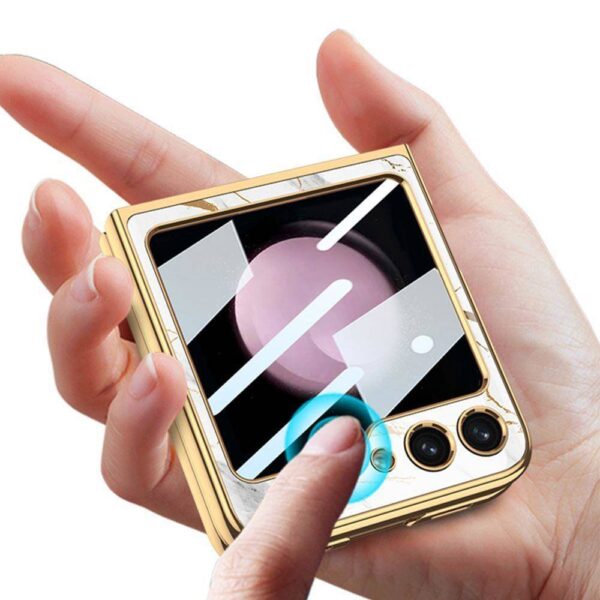 Luxury Premium Marble Patterned Case Cover For Samsung Galaxy Z Flip 5 5G - Image 16