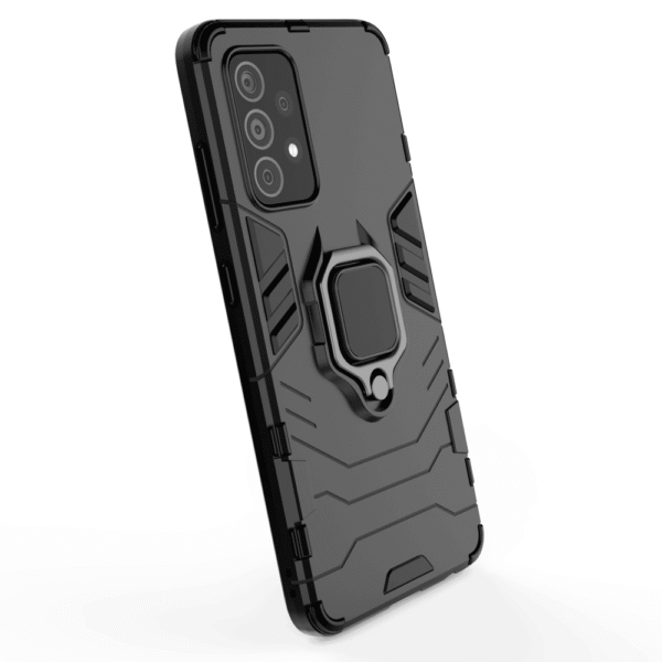 Samsung Galaxy A52 Black Panther Shockproof Armor Ring Case - Image 15