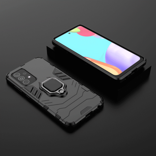 Samsung Galaxy A52 Black Panther Shockproof Armor Ring Case - Image 14