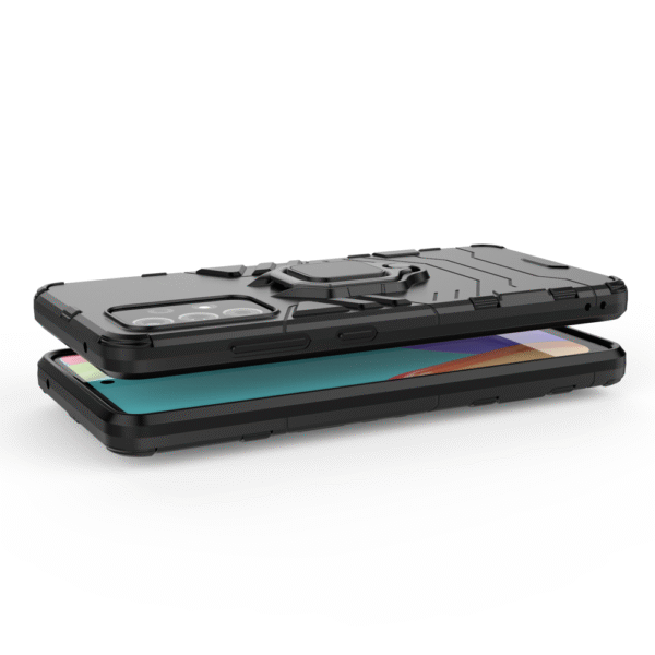 Samsung Galaxy A52 Black Panther Shockproof Armor Ring Case - Image 10