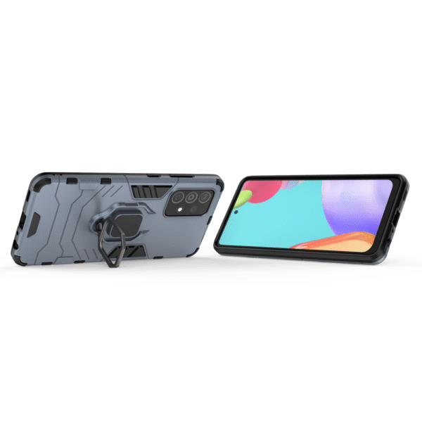 Samsung Galaxy A52 Black Panther Shockproof Armor Ring Case - Image 4