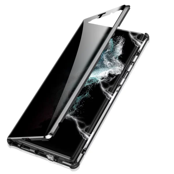 Luxury Premium 360° Full Surround Metal alloy Magnetic Case Cover For Samsung Galaxy S24 Ultra - Image 16