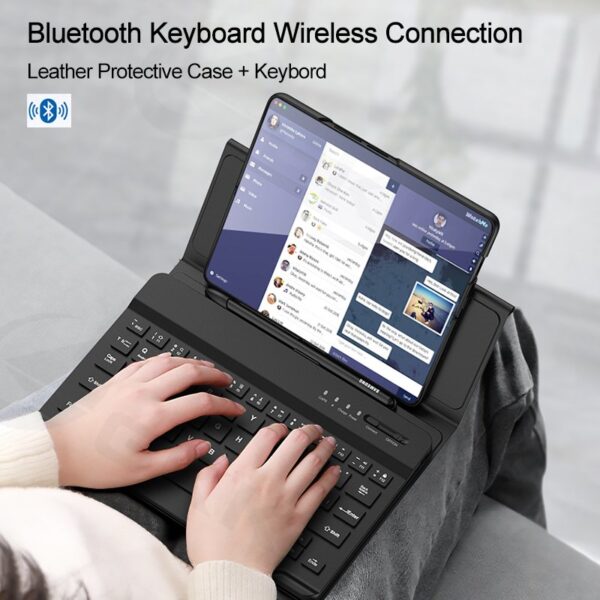 GKK Bluetooth Wireless Keyboard for Samsung Galaxy Z Fold Series with Pen Slot - Image 5