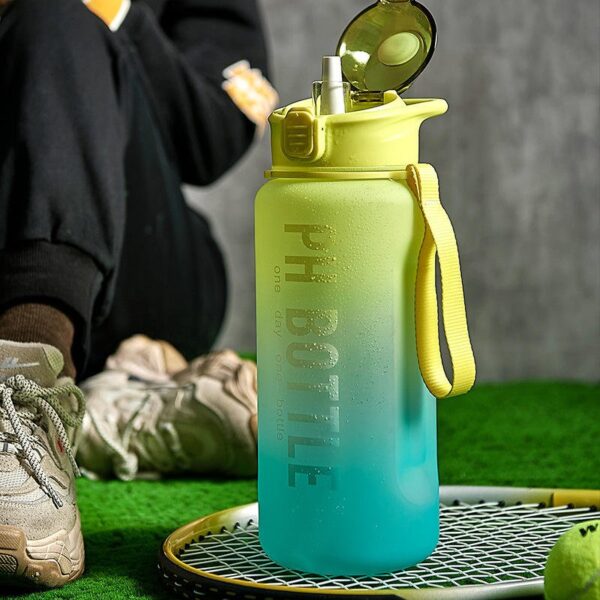 Portable Sports Fitness Space Cup PH Gradient Colour Water Bottle - Image 16