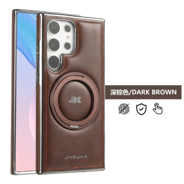 Fun Casery Magnetic Kickstand Shockproof Leather Case for SAMSUNG GALAXY S25/S24 ULTRA SERIES - Image 12