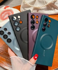 Alternative view of Samsung Galaxy S22/S23 Ultra Magsafe Wireless Charging Camera Lens Protection Case