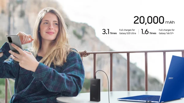Official Samsung 25W Fast Charging 20,000mAh Battery Pack (Power Bank)