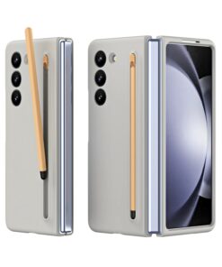 Luxury Premium Silicone Slim Pen Slot Ultra Thin PC Protective Case Cover For Samsung Galaxy Z Fold 5 5G/ Fold 6 5G