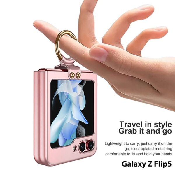Luxury Premium Ring Case Cover For Samsung Galaxy Z Flip 5 5G - Image 5