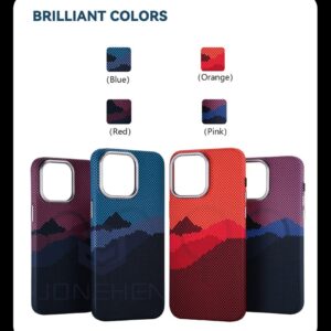Luxury Premium Patterned Cloud Hard PC Metal Lens Slim Magsafe Magnetic Matte Karbon Case For iPhone Series